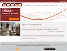 Tablet Screenshot of eggergmbh.it